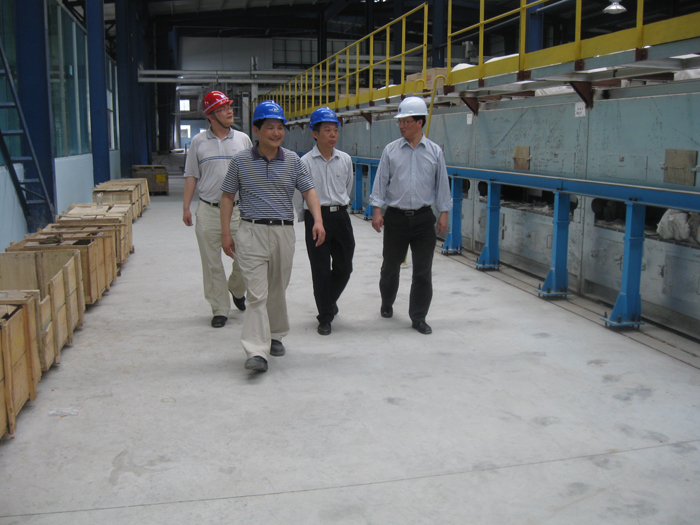 林楚榮院長視察新福興光伏玻璃生產(chǎn)線項(xiàng)目