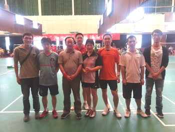 我院參加街道“天水杯”羽毛球邀請賽